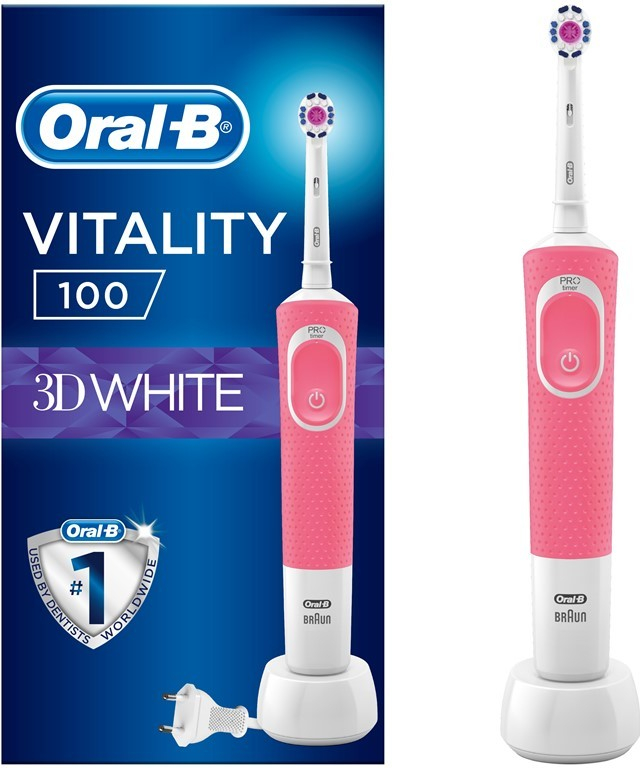 Oral-B Vitality 100 3D White Pink od 584 Kč - Heureka.cz