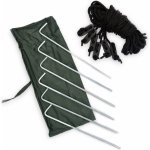 DD Hammocks Sada kolíků a lanek k bivakovací plachtě 2x6 stříbrná/černá – Zboží Dáma