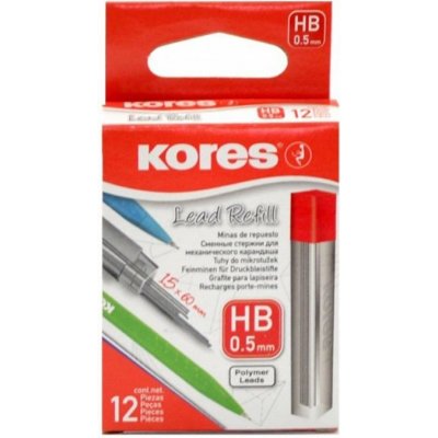 Kores Tuhy do mikrotužky HB 0,5 mm 12 ks – Hledejceny.cz