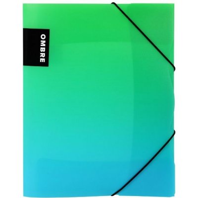 Ombre Desky chlopně a gum.Ombre - A4 zelené 1 ks – Hledejceny.cz