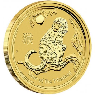 The Perth Mint zlatá mince Gold Lunární Série II Rok Opice 2016 1 oz