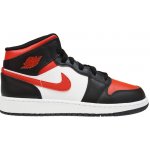 Air Jordan 1 Mid Black Fire Red GS 554725-079 – Hledejceny.cz