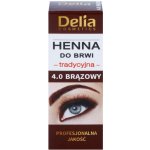 Delia Cosmetics Henna barva na obočí odstín 4.0 Brown 2 g + 2 ml – Zboží Mobilmania