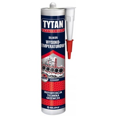 Tytan Professional Vysokoteplotní silikon červený 280 ml