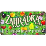 Nekupto Plechová cedulka Zahrádka – Hledejceny.cz