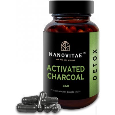 Nanovitae ACTIVATED CHARCOAL C60 80 kapslí – Hledejceny.cz