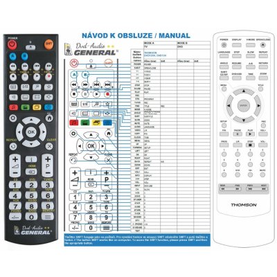 Dálkový ovladač General Thomson DVD120H – Zboží Mobilmania