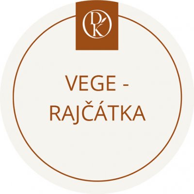 Davídkovo koření Etiketa Vege - rajčátka béžová průměr 4,5 cm 1 ks – Sleviste.cz