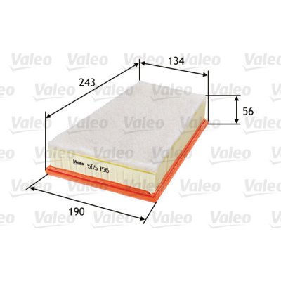 Vzduchový filtr VALEO 585156 – Hledejceny.cz