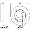 Brzdový kotouč BOSCH Brzdový kotouč plný Ø236mm 0 986 479 491