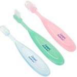 Canpol babies sada zubních kartáčků zelená, modrá, růžová 3 ks – Zboží Mobilmania