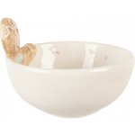 Clayre & Eef Bílá keramická miska perníček Gingerbread 13 x 9 cm 250 ml – Zboží Dáma