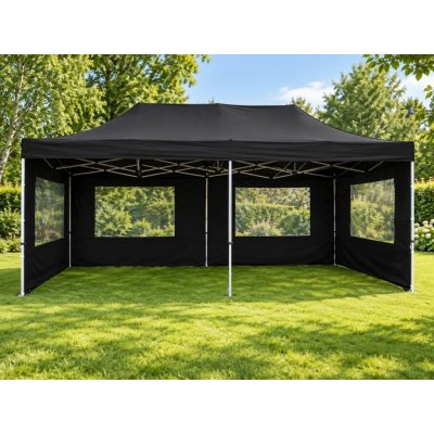 Garthen 2267 Zahradní párty stan 3x6 m černý nůžkový – Hledejceny.cz
