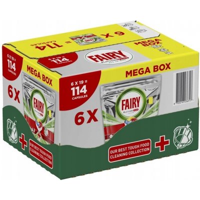 Fairy All In1 Platinum Plus kapsle do myčky Lemon 114 ks – Zboží Dáma