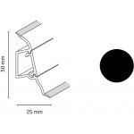 Döllken Lišta Černa SLK50 W110 50x25 mm 2,5 m – HobbyKompas.cz