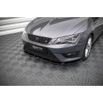 Maxton Design spoiler pod přední nárazník pro Seat Leon Cupra Mk3, černý lesklý plast ABS, Sportstourer