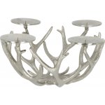 Svícen adventní Borgfjell, hliník, 48 × 37 × 20 cm, na 4 svíčky 2020002 – Zboží Dáma