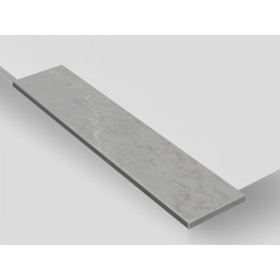TONE OF STONE Vnitřní parapet z umělého kamene - Technistone Badal Grey lesk, 10x150x20 mm – Sleviste.cz