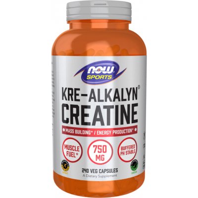 NOW Foods Kre-Alkalyn Creatine 750 240 kapslí – Zboží Mobilmania