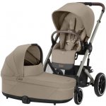 CYBEX Balios S Lux + Cot S Lux 2025 Almond Beige Taupe Frame – Zboží Dáma