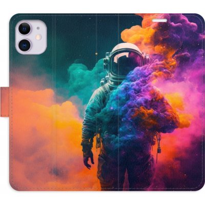 Pouzdro iSaprio Flip s kapsičkami na karty - Astronaut in Colours 02 Apple iPhone 11