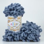 Alize příze Puffy 87 šedá – Zboží Dáma