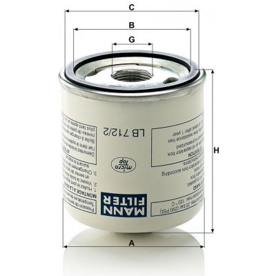 MANN-FILTER Filtr vzduchový kompresor MANN MF LB712/2 – Hledejceny.cz