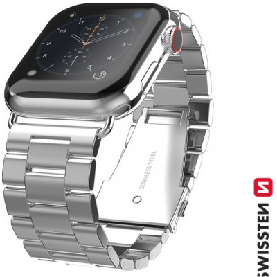 SWISSTEN ŘEMÍNEK PRO APPLE WATCH KOVOVÝ 42-44 mm STŘÍBRNÝ 46000312