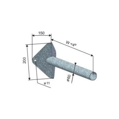 Výložník JZR 1-500/ Z na zeď rohový – Hledejceny.cz