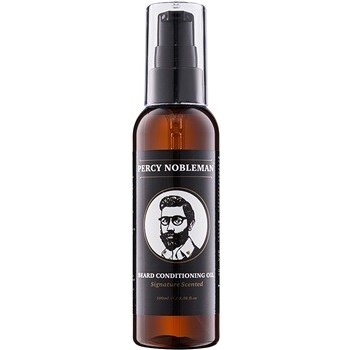 Percy Nobleman Beard Care vyživující olejový kondicionér na vousy (Signature Scented, 99% Organic Ingredients) 100 ml