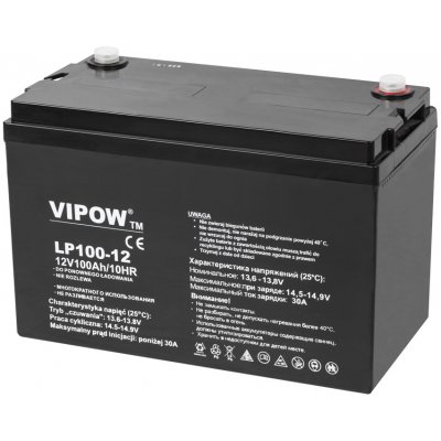 Vipow 12V 100Ah BAT0225 – Zboží Mobilmania