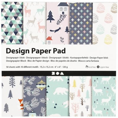 Papír na scrapbooking pastel nature 15.2 x 15.2 cm - 50 listů – Sleviste.cz