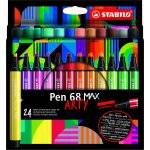 STABILO Pen 68 Max sada 24 barev Arty – Zboží Živě