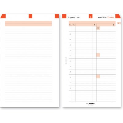 Formulář Denní plán A5 termínovaný 2026 365 listů – Zboží Živě