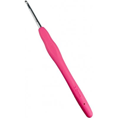 Pro Háčkování Háček se silikonovou rukojetí 3 mm – Zboží Dáma