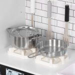 Aga4Kids Dětská dřevěná kuchyňka MR6160 Bílá – Zboží Dáma