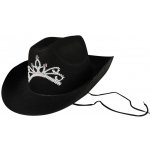 kovbojský klobouk s korunkou Černý – Zboží Dáma