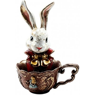 Clayre & Eef Vintage dekorace figurka králík v šálku - 17*13*25 cm – Hledejceny.cz