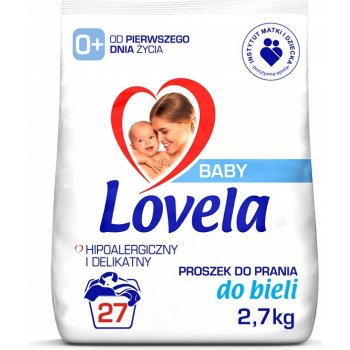 Lovela Baby hypoalergenní prací prášek na bílé prádlo 2,7 kg 27 PD