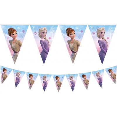 Papírová Girlanda Frozen 2,3m vlaječky Procos – Zboží Mobilmania