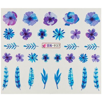 BIO nails Vodolepka BN 937 květy a pírka – Hledejceny.cz