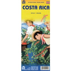 Kostarika (Costa Rica) 1:300t mapa ITM