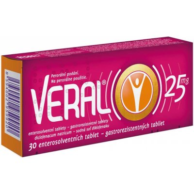 VERAL POR 25MG TBL ENT 30