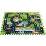 Iplay Pěnová podložka puzzle Město 12 dílků – Zboží Dáma