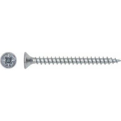 Uni vrut se zápustnou hlavou TX20 plný závit bíle pozink. 4,5x20 mm, 20 ks – Hledejceny.cz