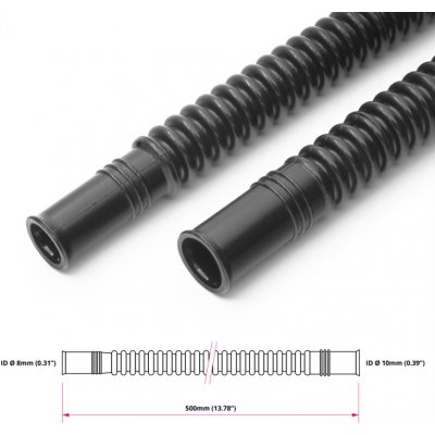 Nuke Performance Palivová in-tank flexibilní hadice, rovná, 8/10mm, 350mm – Zboží Mobilmania