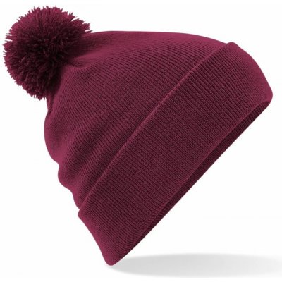 Beechfield Unisex čepice s bambulí B426 Burgundy – Hledejceny.cz