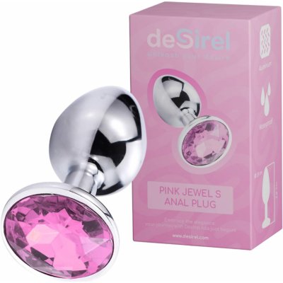 Desirel Šperk S anální kolík stříbrno-růžový – Zboží Dáma