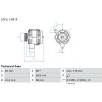 generátor BOSCH 0 986 041 550