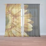 Záclony Žlutá gerbera: 2 ks - 150x250 cm - Sablio – Hledejceny.cz